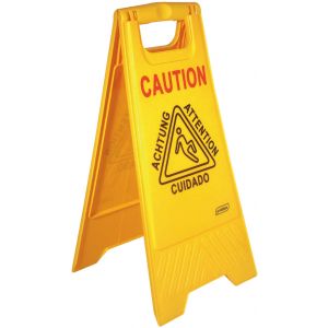 Floor sign "Caution"